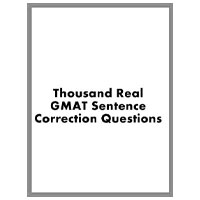 1000 Real GMAT Sentence Correction